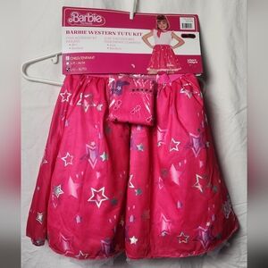 NEW Barbie Movie Western Tutu Halloween Costume Girls Large Skirt Bandana